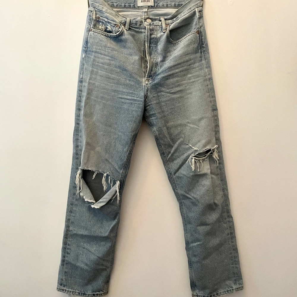 AGOLDE ‘90s High-Waisted Straight Leg Jean – Captured